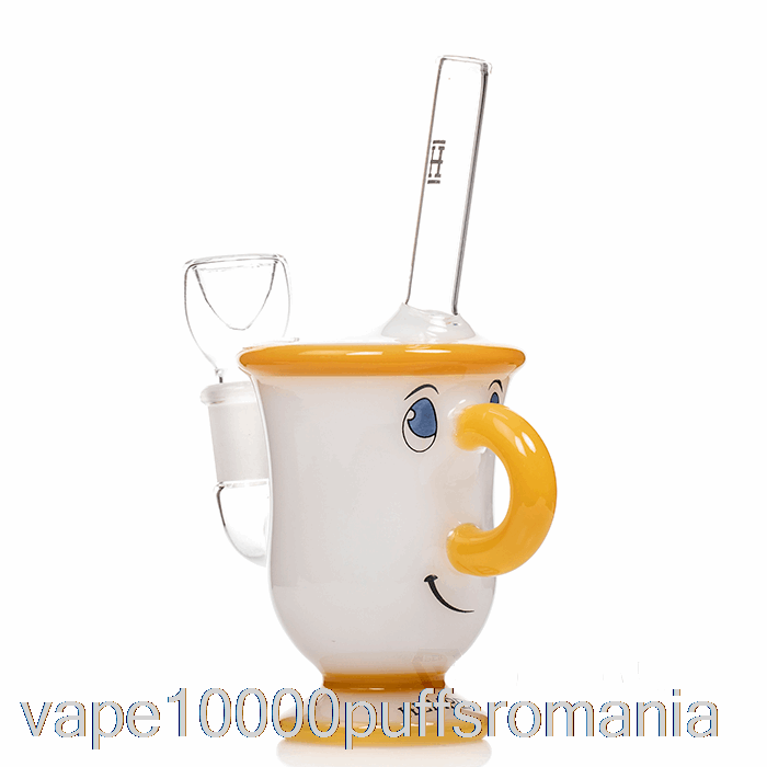 Vape Romania Canepa Ceai Bong Alb / Auriu